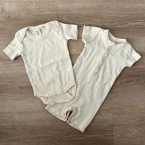 Kate Quinn Cream One Piece and Onesie Bundle 0-3 months